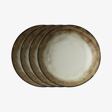 Set 4 Pizza plate 32, Shade Earth