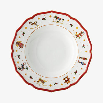 Plate deep 23cm, Wintertime Red, Happy Wintertime