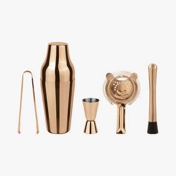 Set5t. Cockt.Parisian, Edelstahl/PVD Kupfer