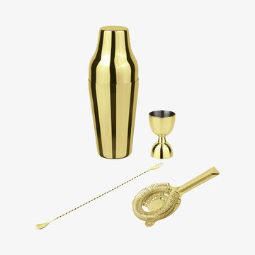 Set4t. Cockt.Parisian, Edelstahl/PVD Gold