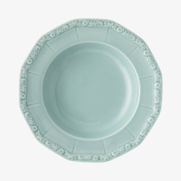Plate 23cm deep, Pale Mint, Maria