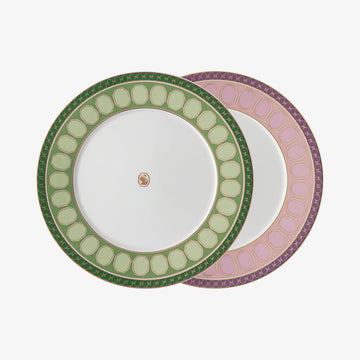 Set 2 plates 23cm, Fern + Rose, Signum