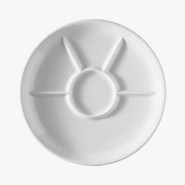 Fondue Plate, Weiss, Trend