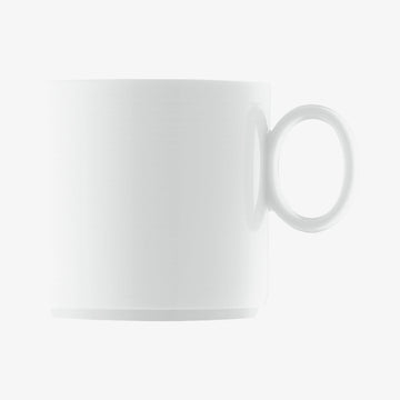 Mug w.Handle sm.sta., Weiss, Loft