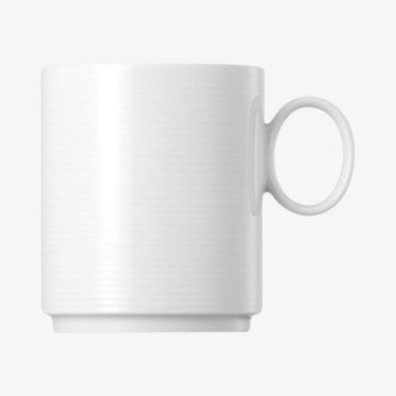 Mug w.Hand.large sta, Weiss, Loft