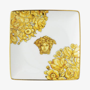 Bowl 12cm sq. flat, Medusa Rhapsody, Versace