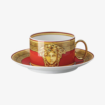 Cup/Saucer 4 low, Golden Coin, Medusa Amplified