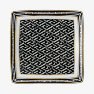 Bowl 12cm sq. flat, Signature Black, La Greca