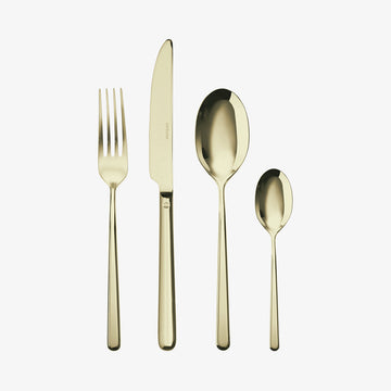 Sæt 24 stk S.H. Linear Pvd Champagne