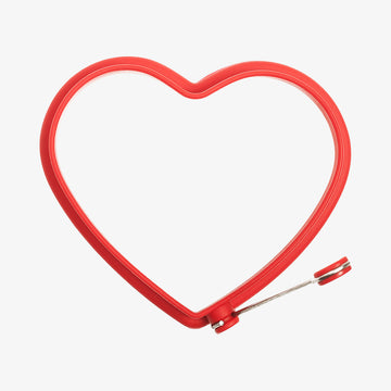 Spejlægform hjerte rød