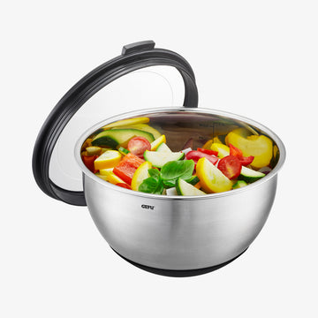 MUOVO Rustfri stålskål med låg medium