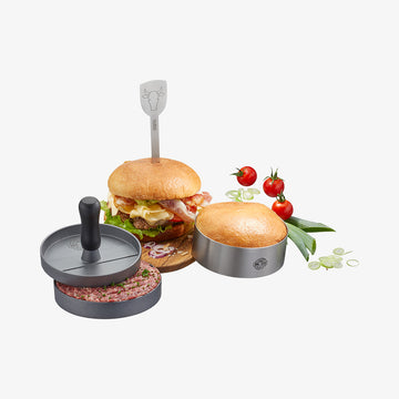 Burger sæt BBQ, 3 stk.