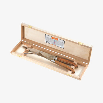 Udskæringssæt træ lukket træ-æske Laguiole