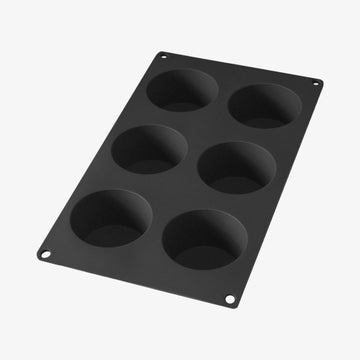 Gourmet Muffinform til 6 stk sort
