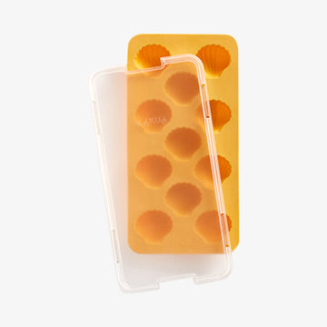 Isterningeform Musling gul m/låg