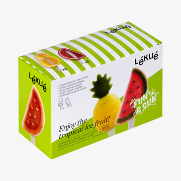 Tropisk frugt ispundeforme 4 stk